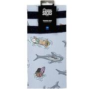 Wave Watch - Calcetines Altos Deportivos para Hombre y Mujer, Running, Ciclismo, Crossfit, Patinaje y Deportes al Aire Libre, Transpirables (FR/ES, Letras, S, M, Regular, Alto, Alto, Wave Watch)