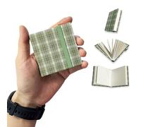 Waveaura Mini cuaderno de bocetos de acuarela de viaje de 6 x 6 cm, libro de acuarela con cubierta de tela, 300 g/m², 140 libras, 20 hojas (cuaderno de bocetos de 300 g/m², gato primaveral, 1 unidad)