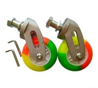 Waveboard Skateboard Wheel Kit 2pcs 80mm Ruedas elásticas PU con soporte de aleación de aluminio para un paseo suave (colorful)