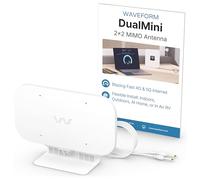 Waveform DualMini: Antena de ventana MIMO de perfil bajo 2x2 | Routers y hotspots omnidireccionales 4G/5G | para Netgear M5 (MR5200) y M6 (MR6150 y MR6550), Orbi, Vodafone | Hogares y caravanas | Solo