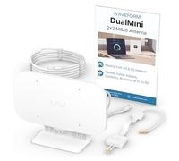 Waveform DualMini: Kit de antena MIMO de perfil bajo 2x2 | Enrutadores y puntos de acceso omnidireccionales 4G/5G | para Netgear M5 y M6, Verizon, AT&T | Hogares y caravanas | Cable SMA de 10 pies