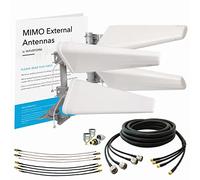 Waveform Kit de antena celular periódica MIMO 4x4 SMA, U.FL y TS9 para módems, routers y puertas de enlace 4G y 5G | T-Mobile, Verizon, AT&T Home Internet | Kit con cable RS240 de 30 pies