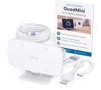 Waveform QuadMini: Kit de antena de panel MIMO 4x4 | Antena externa para routers 4G/5G y puertas de enlace | para T-Mobile Home Internet, Verizon, AT&T | Cable SMA de 20 pies, montaje en poste,