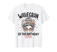 WAVEGRAN of The Birthday Girl Messy Bun - Gafas de Sol Florales Camiseta