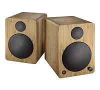 Wavemaster Cube Mini Neo - Sistema de altavoces (36 V, Bluetooth, entrada digital, control remoto por infrarrojos) color bambú