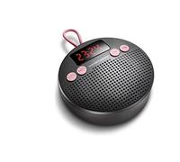 Wavemaster MOBI-3 - Altavoz Bluetooth portátil para Viajes (Campo de Sonido de 360°) con Radio, Despertador y función Manos Libres para Fuentes de Sonido móviles, protección IPX5 contra Salpicaduras,