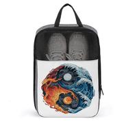 Waves and Flames - Bolsa de zapatos japonesa tradicional para viajes, uso diario, bolsa de almacenamiento antipolvo para zapatos de golf
