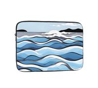 Waves lapping at the rocks - Bolsa para laptop, práctica a prueba de golpes, impresión elegante de 15 pulgadas, para viajes de negocios, trabajo y oficina