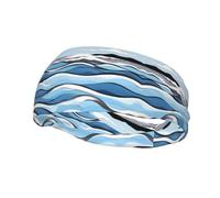 Waves Lapping at The Rocks - Diadema deportiva de moda que absorbe el sudor, elástica, transpirable, unisex, para correr, fitness, yoga y otros deportes
