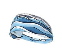 Waves Lapping at The Rocks - Diadema deportiva estampada para ciclismo, tenis, viajes y deportes al aire libre