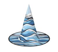 Waves Lapping At The Rocks - Sombrero de bruja de Halloween para adultos, accesorio de disfraz festivo para fiestas, bailes de máscaras, cosplay y carnaval