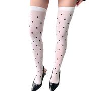 Waves Point - Calcetines altos por encima de la rodilla para mujer, a, Over the knee