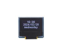 Waveshare 0.49inch OLED Display Module, 64×32 Resolution, I2C Communication, Black/White Display Color, for Raspberry Pi/STM32 and Other Controller Boards
