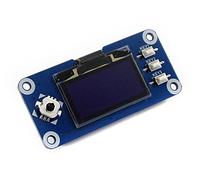Waveshare 1.3inch OLED Display Hat 128x64 Pixels SPI/I2C Interface Embedded Controller Direct-pluggable onto Raspberry Pi Supports Jetson Nano