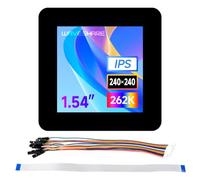 Waveshare 1.54inch Touch LCD Display Module, 240×240 Resolution, IPS Panel, SPI and I2C Communication interfaces, 262K Display Color