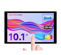 Waveshare 10.1inch Control Panel,Compatible with Raspberry Pi 5 Pi 4B/3B+/Zero 2W/Jetson Nano/Mini PC Capacitive Touch Display Optical Bonding Toughened Glass Panel 1280×800 IPS HDMI Interface