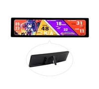 Waveshare 11.9inch Touch Monitor, 320×1480 Pixel, HDMI Interface, Hi-Fi Speaker, with Collapsible Stand, Metal Case, for Raspberry Pi/Jetson Nano/Core3566/PC, Support Plug & Play Without Driver