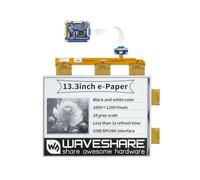 Waveshare 13.3inch E-Paper E-Ink Display Hat for Raspberry Pi 1600×1200 Pixels Black/White 2-16 Grey Scales USB/SPI/I80…