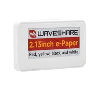 Waveshare 2.13inch NFC-Powered E-Paper (G), Red/Yellow/Black/White 4-Color Displaying, Wireless Powering & Data Transfer, ABS Case