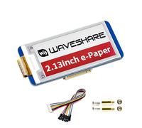 waveshare 2.14 pulgadas E-Ink Display HAT para Raspberry Pi 4B/3B+/3B/2B/Zero/Zero W/WH, Jetson Nano 212x104 Resolución Rojo Negro Blanco eink Display e-Paper HAT B, SPI Interface, Full Refresh