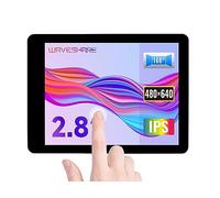Waveshare 2.8inch Capacitive Touch Display for Raspberry Pi 4B/3B+/3A+ 480×640 Hardware Resolution DSI Interface I2C Touch Port IPS Display Panel