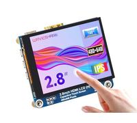 Waveshare 2.8inch HDMI IPS LCD Display (H) 480×640 Resolution Adjustable Brightness Fully Laminated Screen Supports All Versions of Raspberry Pi Jetson Nano and Windows 11/10 / 8.1/8 / 7