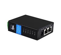 Waveshare 2-CH RS485 to RJ45 Ethernet Converter Module, Industrial Rail-Mount Isolated Serial Server,Dual Channels RS485 Independent Operation,Dual Ethernet Ports