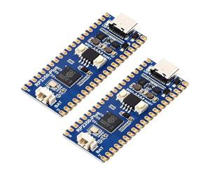 Waveshare 2PCS RP2350-Plus Development Board, A Low-Cost, High-Performance Pico-Like MCU Board Based On Raspberry Pi RP2350A Dual-Core & Dual-Architecture Microcontroller