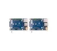 Waveshare 2X CM4 Placa de Expansión para Módulo de CóMputo Raspberry Pi 4 Placa de Expansión Básica Placa de Núcleo de Módulo de CóMputo