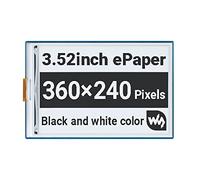 Waveshare 3.52inch E-Paper Hat Compatible with Raspberry Pi 4B/3B/3B+ 360 × 240 Resolution SPI Interface Black/White Display Supports Jetson Nano