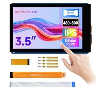 Waveshare 3.5inch DSI Capacitive Touch Display, 5-Point Touch, 480 × 800 Pixels, IPS Display Panel, Supports Raspberry Pi Series Boards