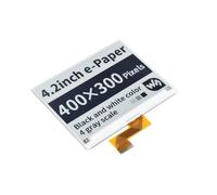 Waveshare 4.2 Inch E-Paper Raw Display Panel 400x300 Resolution 3.3v E-Ink Electronic Paper Screen Without PCB with Embedded Controller Support Full Refresh,Communicating Via SPI Interface