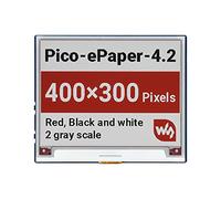 Waveshare 4.2inch E-Paper (B) for Raspberry Pi Pico 400×300 Pixels Red/Black/White E-Ink Display Module with SPI Interface