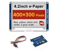 Waveshare 4.2inch E-Paper Module (G), with e-Paper Driver Board, E-Ink Display, 400x300, Red/Yellow/Black/White, SPI Interface