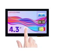 Waveshare 4.3inch LCD Capacitive Touch Display for Raspberry Pi 5/4B/3B+/3 3B/2B/B 800×480 IPS Wide Angle MIPI DSI Interface Screen 4.3Zoll Mini Bildschirm
