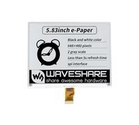 Waveshare 5.83inch E-Ink Raw Display 648x480 Resolution E-Paper Without PCB Black/White Dual-Color SPI Interface