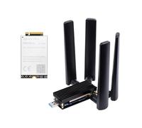 Waveshare 5G DONGLE Module, Quad Antennas, USB3.1 Port, Aluminum Alloy Heatsink, M.2 Key B Interface, with RM520N-GL 5G Module