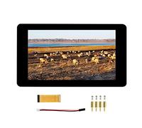 Waveshare 7 Pulgadas Pantalla Táctil DSI LCD TFT 800×480 Monitor para Raspberry Pi 4B/3B+/3A+/3B/2B/B+/A+, Panel Táctil Capacitivo de Vidrio Templado, hasta 5 Puntos Táctil, Brillo Ajustable