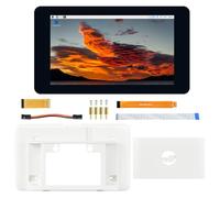 Waveshare 7inch Capacitive Touch Display, DSI Interface, IPS Screen, 800x480 Pixels, 5-Point Touch, with White Case