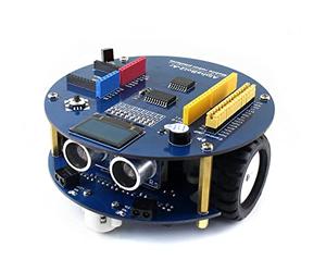 Waveshare AlphaBot2 Acce Pack Smart Car- AlphaBot Version 2 Platform Chassis + Ultrasonic Sensor Remote Control Robot Building Kit Starter Educational Accessories Set