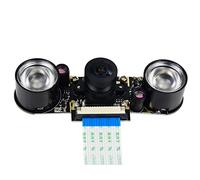 Waveshare Camera Module H Type, Compatible with Raspberry Pi, Fisheye Lens, Wider Field of View, Supports Night Vision