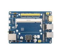 Waveshare Compute Module IO Board with PoE Feature Composite Breakout Board for Developing with Raspberry Pi CM3 / CM3L / CM3+ / CM3+L