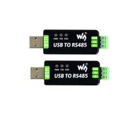 Waveshare Convertidor Bidireccional USB A RS485 de Industrial, Versión FT232RNL, Convertidor Serie USB A RS485, 2 Unidades