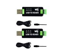 Waveshare Convertidor Bidireccional USB A RS485 de Industrial, Versión FT232RNL, Convertidor Serie USB A RS485, 2 Unidades