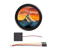 Waveshare ESP32-C6 1.43inch AMOLED Round Touch Display Development Board (No Case), 160MHz RISC-V Processor, 466x466 Pixel, QSPI Interface, Onboard Dual Digital Microphone Array, ESP32 with Display