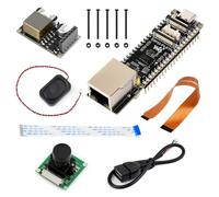Waveshare ESP32-P4-ETH High-Performance Development Board, Based On ESP32-P4, with 100 Mbps RJ45 Ethernet Port, with Pre-Solder Pin Headers, Bundle with PoE Module, Camera and Speaker