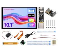 Waveshare ESP32-P4-ETH High-Performance Development Board, ESP32-P4, with 100 Mbps RJ45, with Pre-Solder Pin Headers, Bundle with 10.1inch Screen, PoE Module, Camera and Speaker