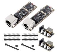 Waveshare ESP32-S3 Eth Development Board(2PCS), 10/100Mbps RJ45 Ethernet Port, Wi-Fi & BT Support, 240MHz Dual Core Processor, Onboard Type-C Port and TF Card Slot, PoE Module