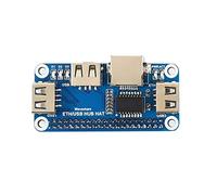 Waveshare Ethernet/USB HUB Hat for Raspberry Pi Stable Wired Ethernet Connection with 1x RJ45 Ethernet Port and 3X USB Ports Compatible with USB2.0/1.1 Fits The Zero/Zero W/Zero WH