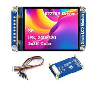 Waveshare General 2inch LCD Display Module IPS Screen 240×320 Resolution with Embedded Controller Communicating Via SPI Interface Requires Minimum GPIO for Controlling
